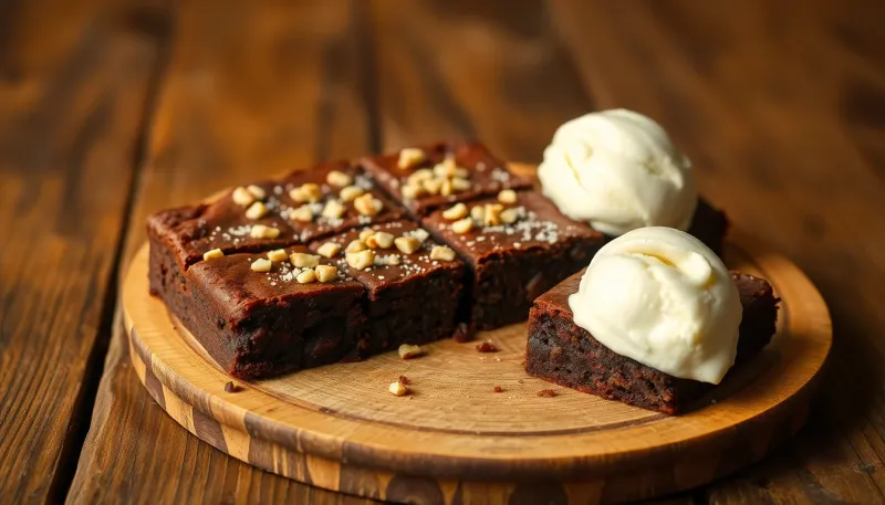 Un brownie fondant sans farine pour des soirées d'hiver gourmandes